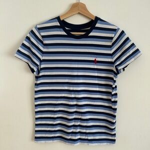 Small blue striped Polo tee
